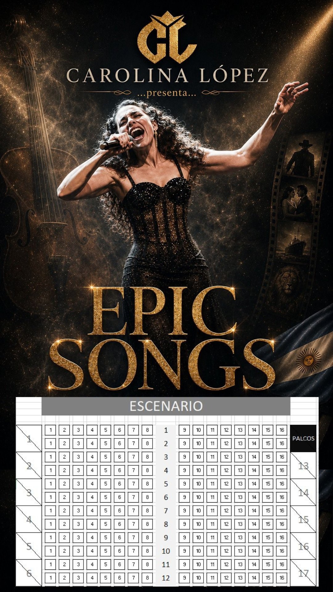 Carolina Lopez presenta EPIC SONGS – Grandes Canciones