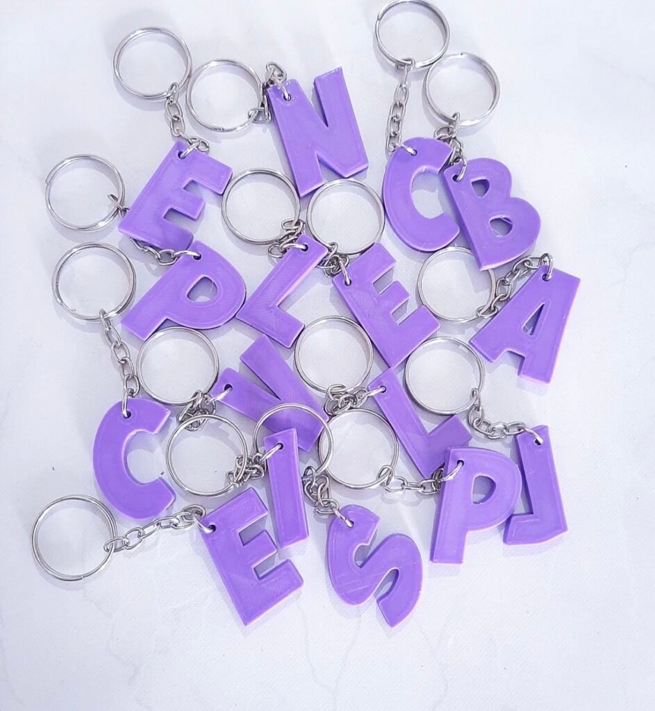 Llaveros personalizados impresos en 3D