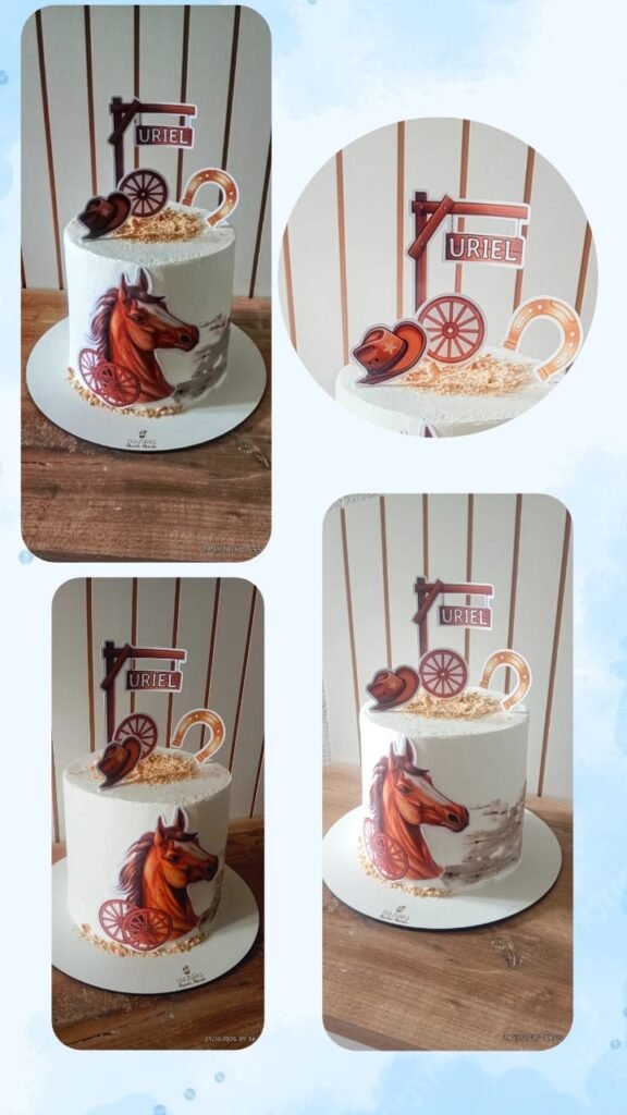Torta decorada de 1,5 kilos